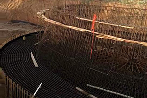大理砼烟囱新建施工现场